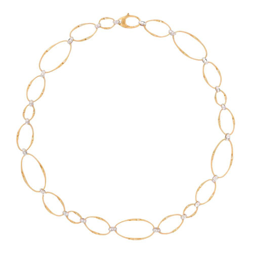 Marrakech Onde Diamond Flat Link Collar Necklace