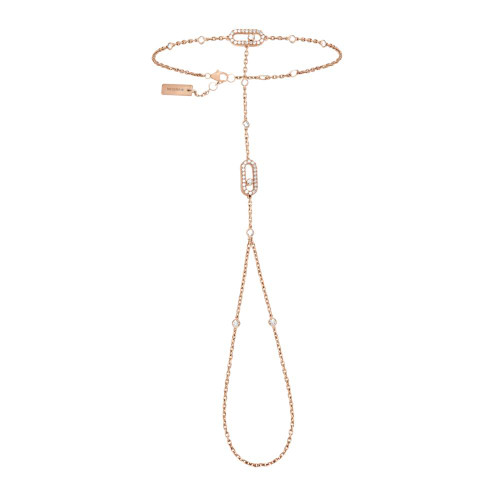 Messika Pink Gold Move Uno Hand Chain