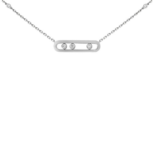 Messika White Gold Baby Move Chain Necklace