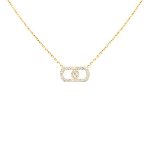 So Move Pave Diamond Necklace