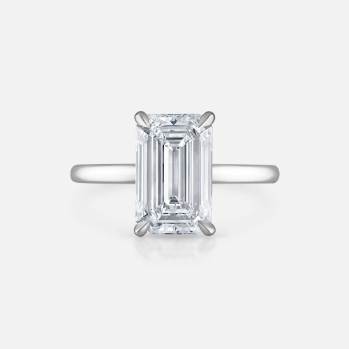 3.01 Emerald Cut in the Signature Solitaire