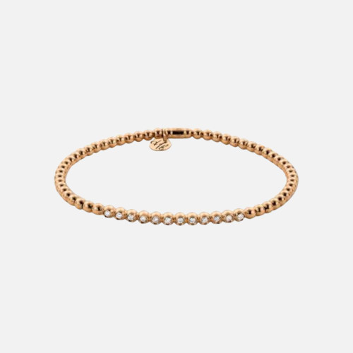 Tresore Bezeled-Diamond Accent Beaded Stretch Bracelet