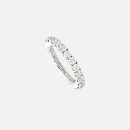 18k White Gold Eternity Stretch Diamond Ring