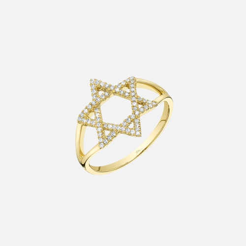 Star of David Diamond Ring