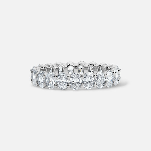 Forever by Razny Platinum Oval-Cut Diamond Eternity Ring