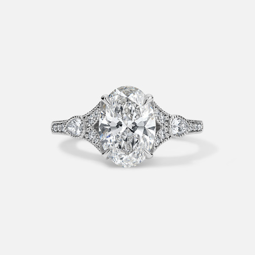 Forever by Razny 18k White Gold Vintage-Style Split Shank Semi-Mount