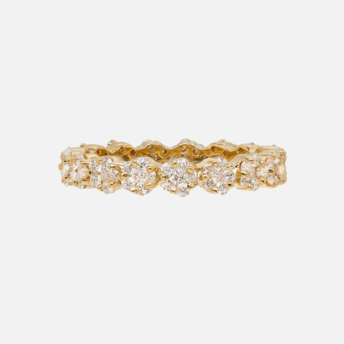 Sethi Couture Rosetta White Diamond Gold Band