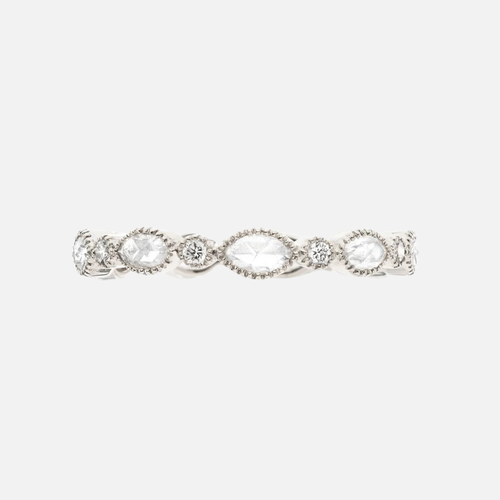 Sethi Couture Amara White Diamond Band in white gold