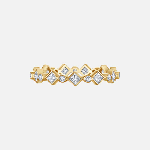 Catherine White Diamond Gold Band