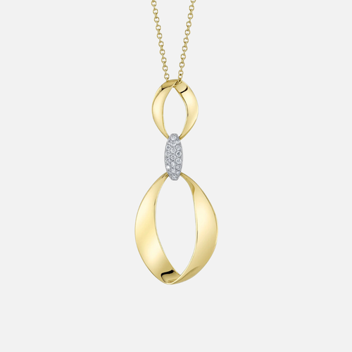 Shy Creation Diamond Mobius Necklace