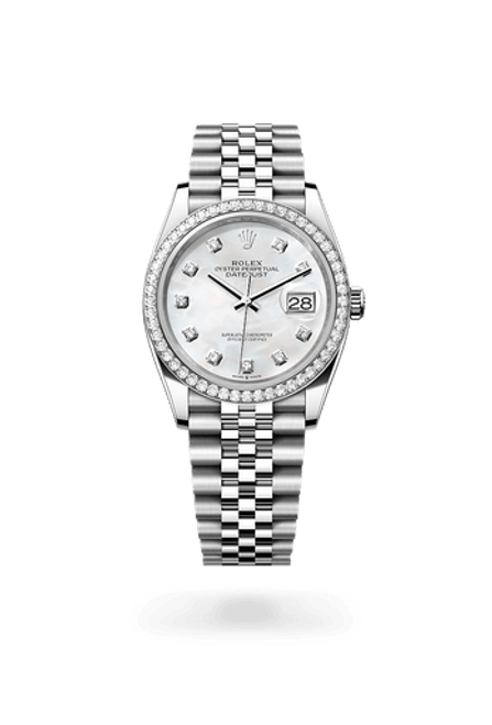 Rolex Datejust 36 in Oystersteel, White Gold and Diamonds, m126284rbr-0011 - Razny Jewelers