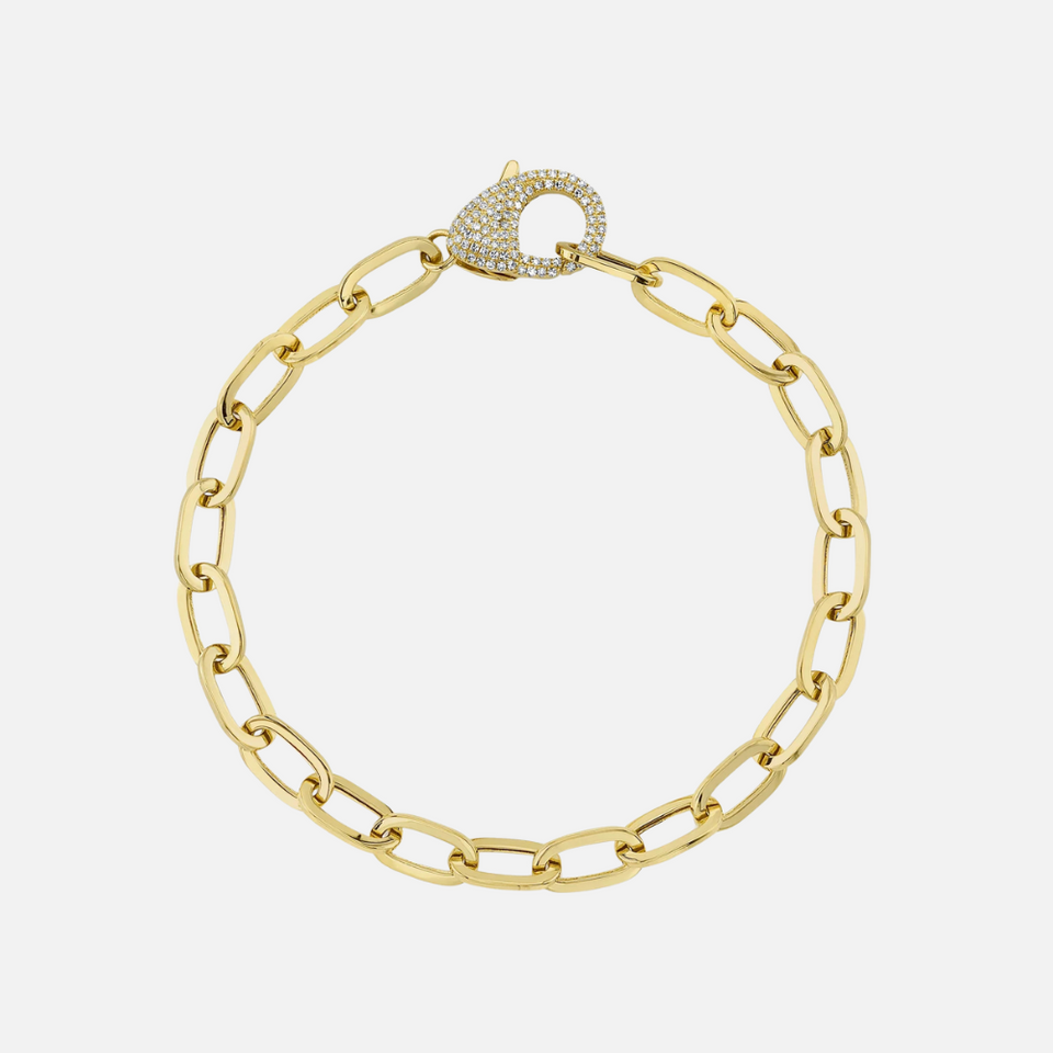 Shy Creation Paper Link Diamond Bracelet