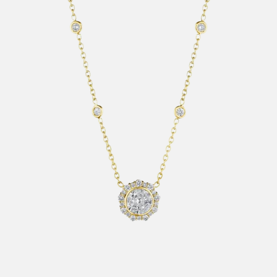 Penny Preville Round Diamond Illusion Necklace