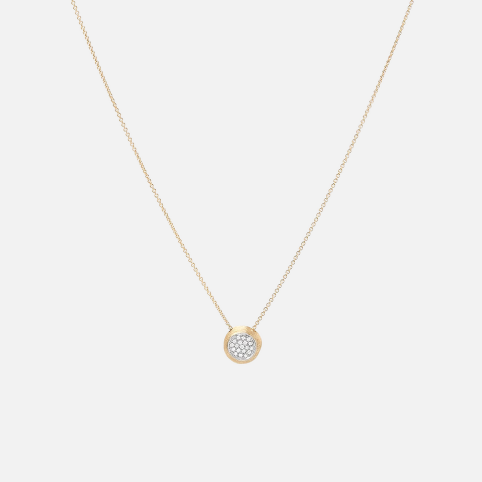 Marco Bicego Jaipur Gold Diamond Pavé Disk Pendant
