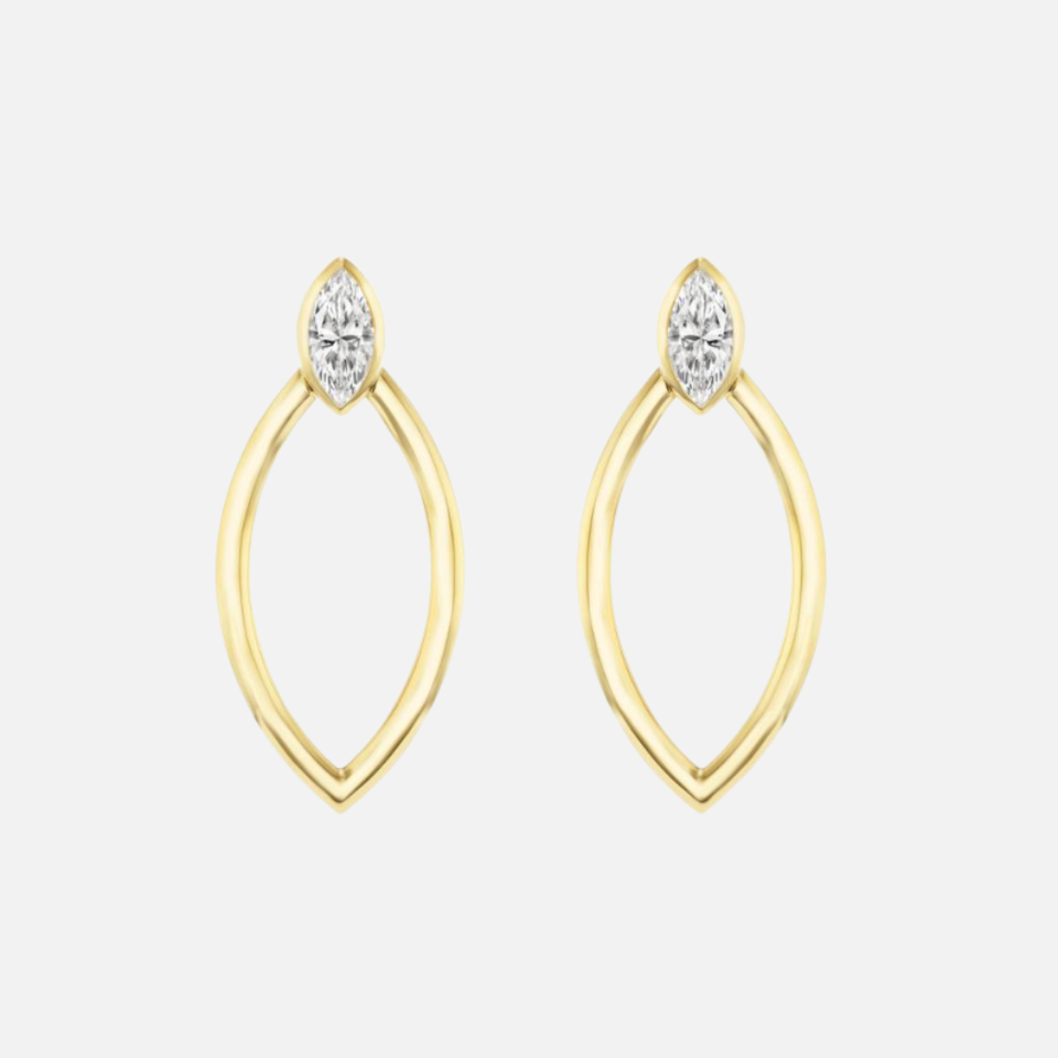 Refined Marquise Diamond Earrings