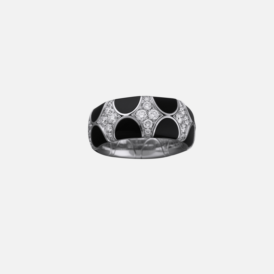 Picchiotti Black Onyx and Diamond Ring
