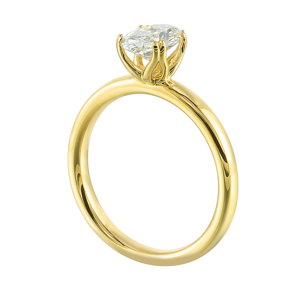 Perfect Love 1.50-Carat Oval Diamond Engagement Ring