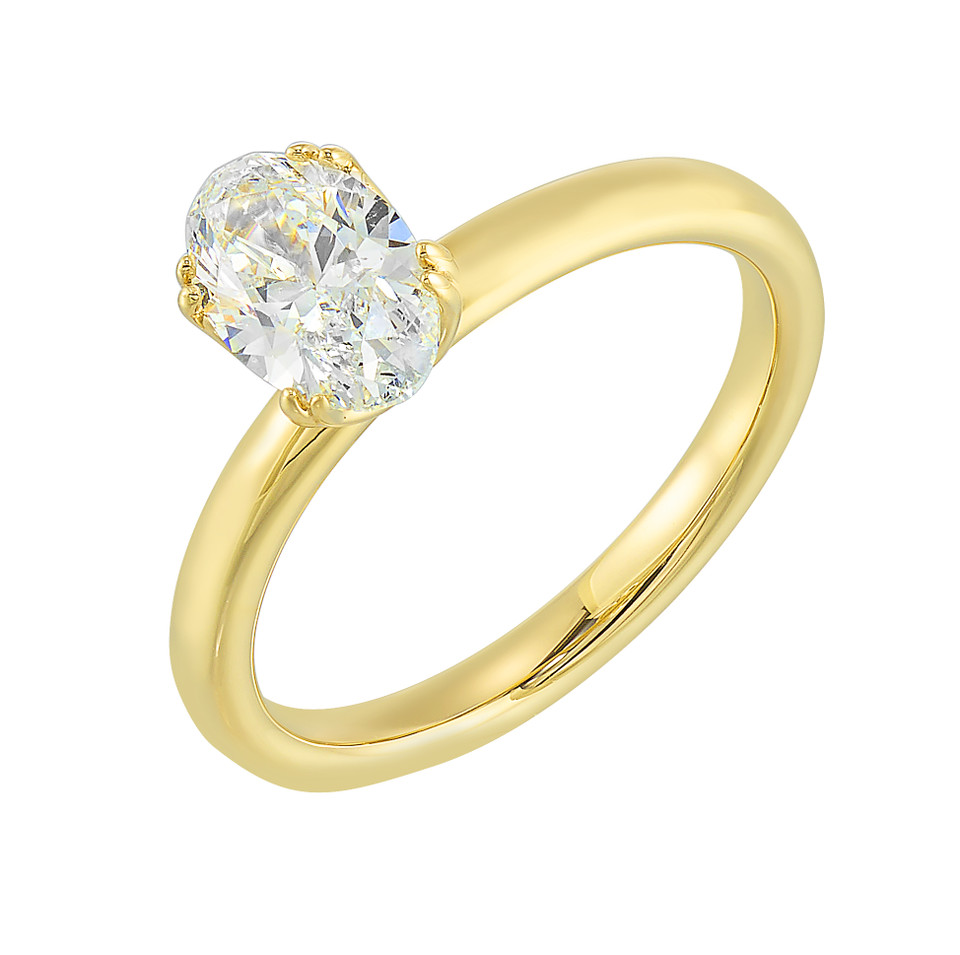 Perfect Love 1.50-Carat Oval Diamond Engagement Ring