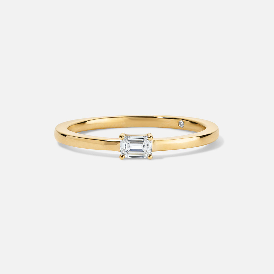 Refined by Razny East-West Emerald-Cut Diamond Ring