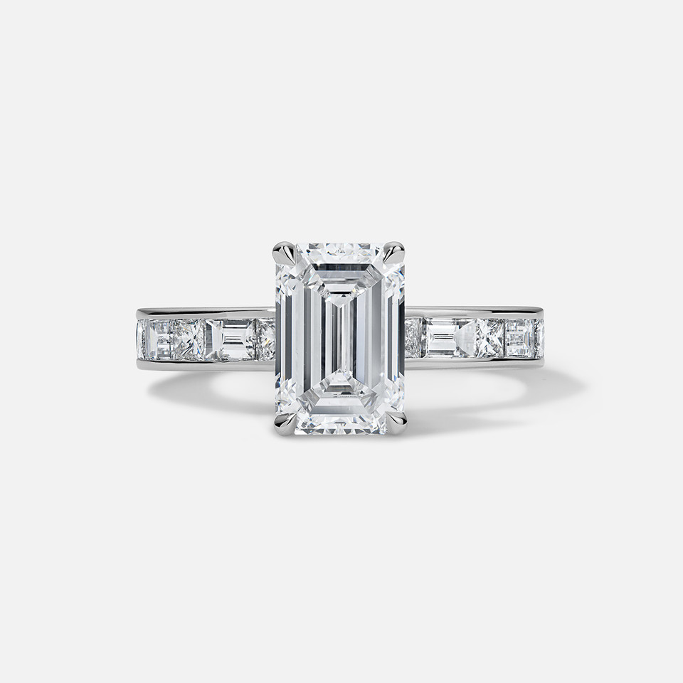 Forever by Razny 18k White Gold Modern Channel Semi-Mount