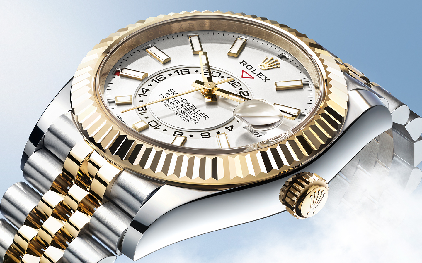 Oyster Perpetual SkyDweller by Rolex from Razny Jewelers in Chicago