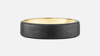 diamond-brushed-tantalum-wedding-band