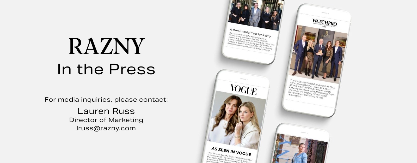 Razny Jewelers in the press