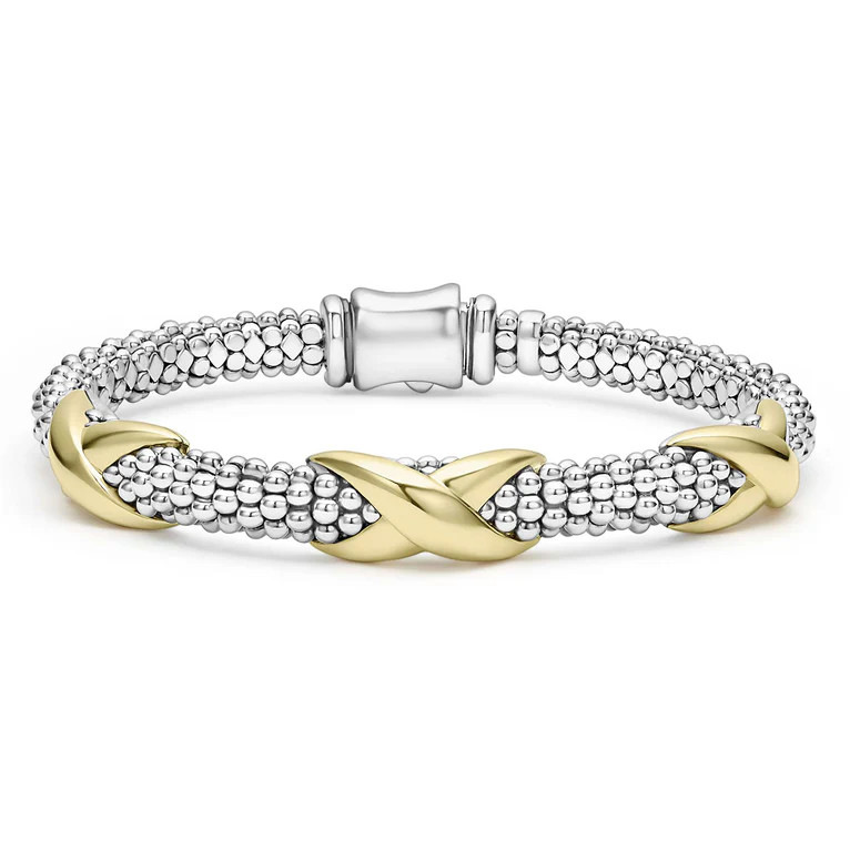 Three-Station X Caviar Bracelet