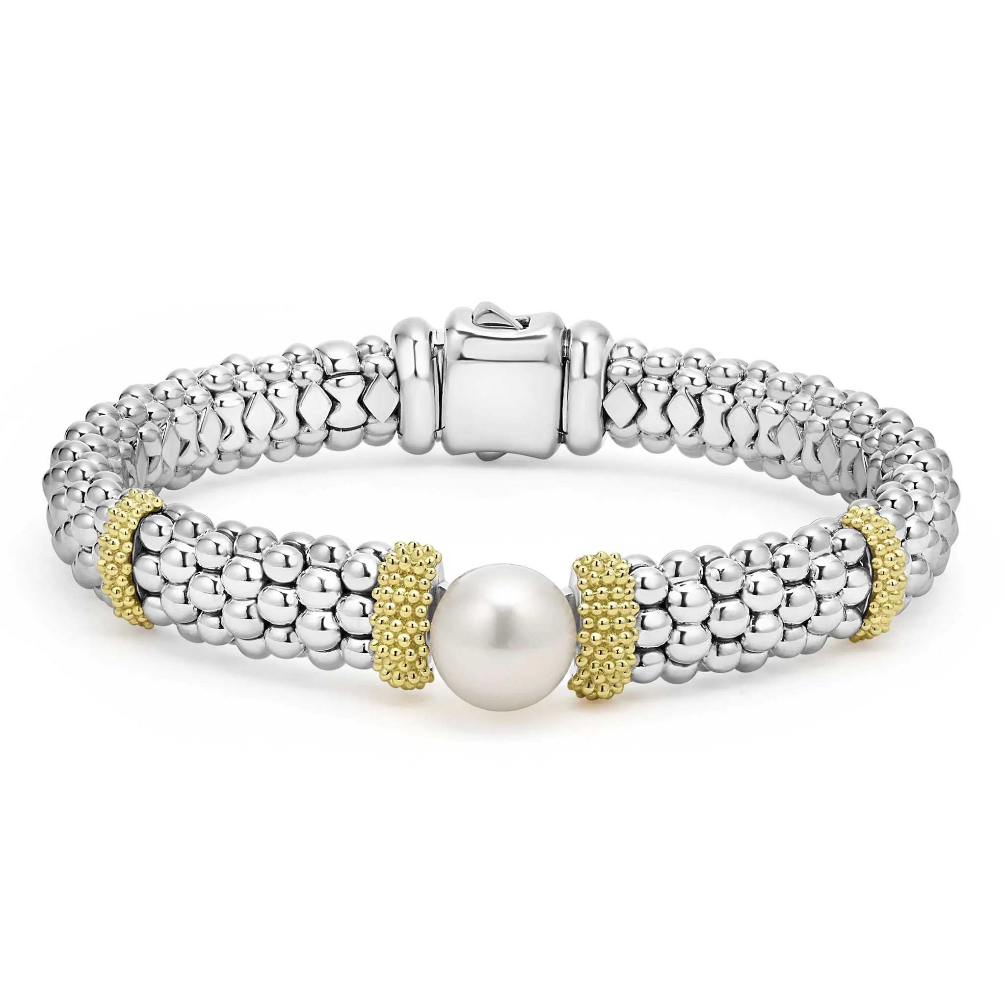 Two-Tone Pearl Caviar Bracelet