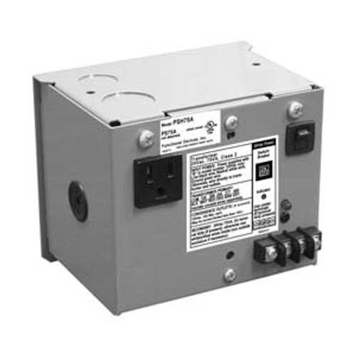 ENCLOSED SINGLE 40VA, 120 VAC TO 24 VAC, UL CLASS 2 POWER SUPPLY