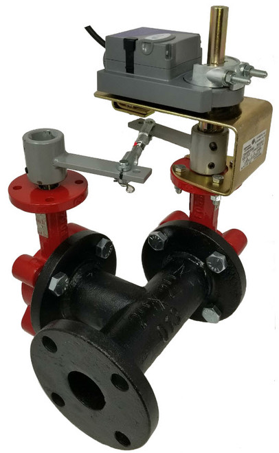 VF Series Two-Way, Industrial-Grade, Non-Spring Return, VA-907x Series Electric Actuated, Standard-Pressure, Standard-Temperature Butterfly Valves are
specifically designed for a wide range of Heating, Ventilating, and Air Conditioning (HVAC) applications, including two-position and modulating control of hot, chilled, or condenser water, and 50/50 glycol solutions.VDC+/-10%3-WAY D 4 FLANGE ANSI125/150 CV=841, LAST PO, 24VAC+/-20%, 24 VDC+/-10% 3-WAY D 4 FLANGE ANSI125/150 CV=841, LAST PO, 24VAC+/-20%, 24