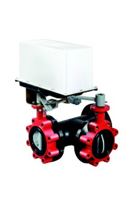 VF Series Two-Way, Industrial-Grade, Non-Spring Return, VA-907x Series Electric Actuated, Standard-Pressure, Standard-Temperature Butterfly Valves are
specifically designed for a wide range of Heating, Ventilating, and Air Conditioning (HVAC) applications, including two-position and modulating control of hot, chilled, or condenser water, and 50/50 glycol solutions.VWG050LB2924AGC