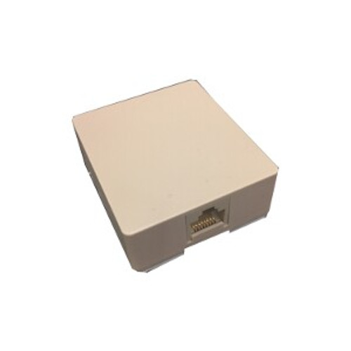 MOS-80 Receptacle, 8 pin mod, surface mount or inside wall box, Included in purchase of traditional wall mount station
