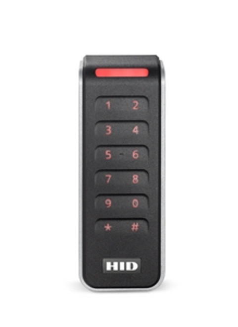 HID Mullion Reader, Pigtail, Keypad, 13.56 MHz, 125 kHz, OSDP, Wiegand, Mobile Ready