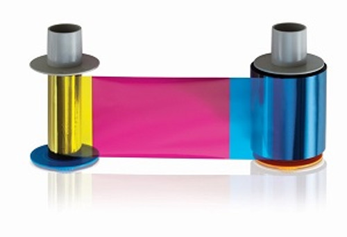 Fargo Printer Ribbon, YMCKK Color Ribbon, 500 Prints