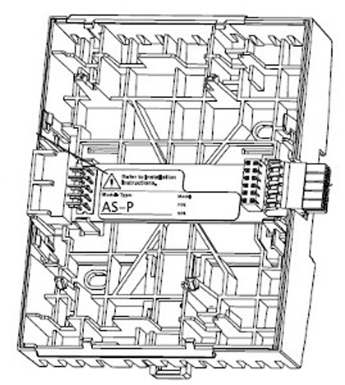 Terminal base, SpaceLogic, required for AS-P [TAA]