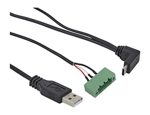 USB-C cable, SpaceLogic HMI, Y-shaped, 1.35m (4.43ft), 24VDC, for AS/AS-P/AS-B
