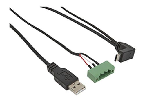 USB-C cable, SpaceLogic HMI, Y-shaped, 2.85m (9.35ft), 24VDC, for AS/AS-P/AS-B
