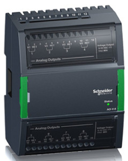 Central I/O module, SpaceLogic, 8 analog voltage outputs [TAA]