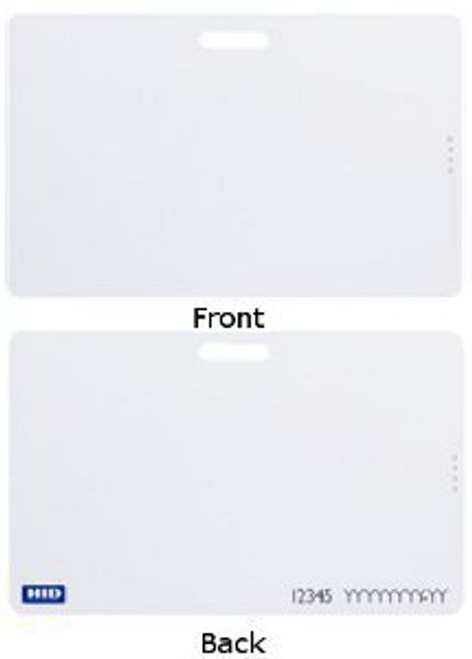 ISOProx II Card (1386): Std. PVC, Prog. Low Frequency, Plain White PVC Gloss Front/Back, Sequential Matching Encoded/Printed (Inkjetted), HSP