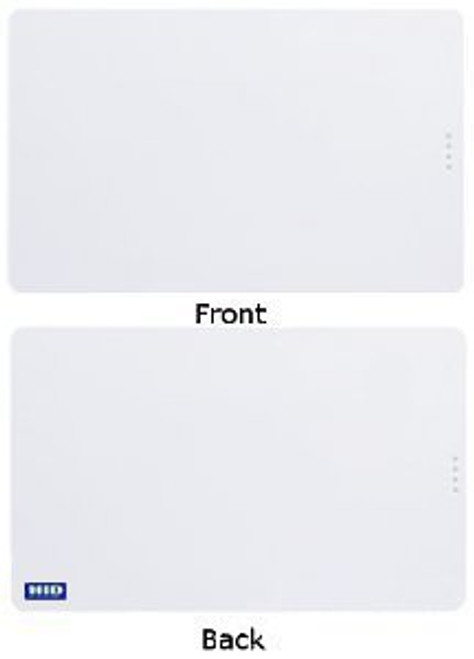 iCLASS/Prox Card: Comp, 32k Bits (4k Bytes) App 16k/16+16k/1, Programmed 125 kHz, Plain White Gloss Front/Back, Seq Match Encoded/Printed (Inkjetted)