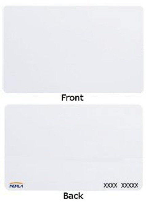 Indala FlexISO Prox Card: Std White, Std White w/ Indala logo, Std Marking, NSP