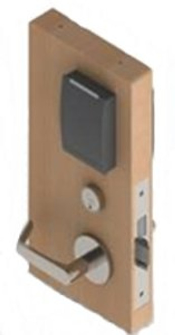 Aperio Cylindrical Lock LFIC/Less Cylinder ANSI Strike Prox L Lever Satin Chrome - - Right Hand