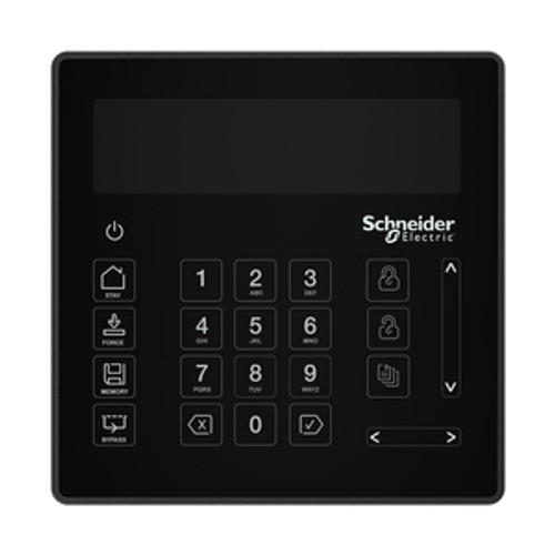 Security Expert touch sense LCD keypad, black