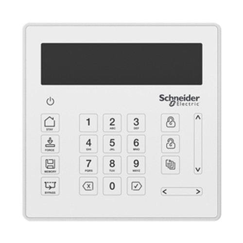 Security Expert touch sense LCD keypad, white
