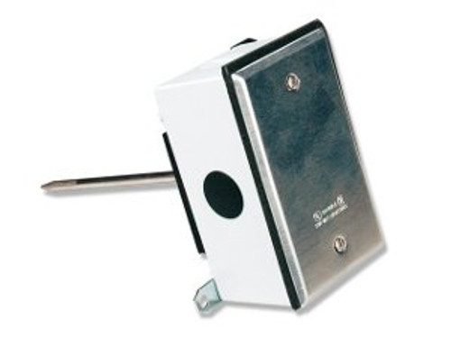 Duct Temperature Sensor, Water resistant housing, Probe Length: 12 in. (305mm), 1800 Ohm Thermistor, Resistive Output, Vista