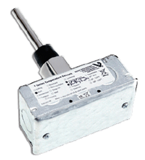 Immersion Temperature Sensor: Duct, Probe Length: 2-1/2 in. (64mm), 1-1/2 in. (38mm) Thermowell, 10K Ohm Type 3 High Accuracy Thermistor