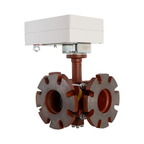 VBF3J11SRD/M - Ball Valve: Flanged: 3-Way: 4in: 197Cv: ANSI: NEMA 3R Enclosure: Floating/Modulating