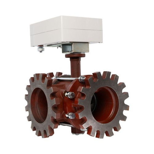 VBF3L21SRC/M - Control Ball Valve: 3-way: On-Off: 6in: Flanged: 268Cv: NEMA 3R: Spring Return: Configurable Fail Safe