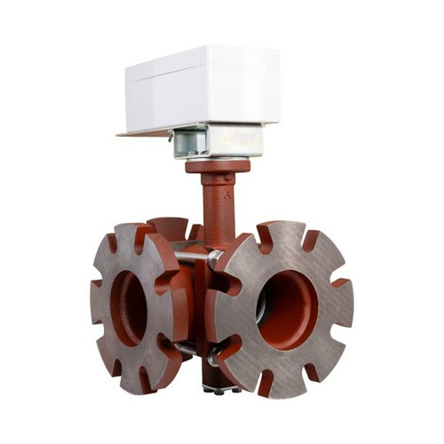 VBF3J21SRB/M - Control Ball Valve: 3-way: Modulating: 4in: Flanged: 254Cv: NEMA 3R: Non-Spring Return